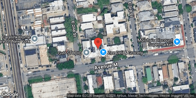 Aerial map of 209 AVENUE M, Brooklyn