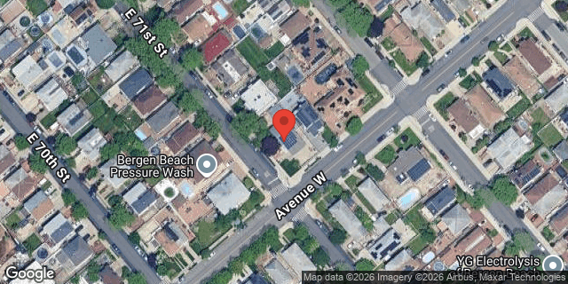 Aerial map of 2273 EAST 71 STREET, Brooklyn