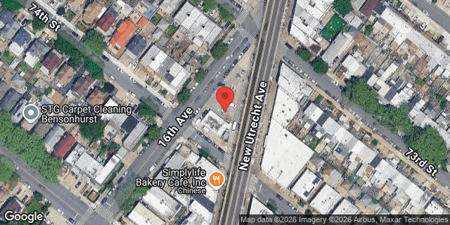 Aerial map of 7310 NEW UTRECHT AVENUE, Brooklyn