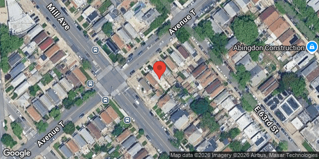Aerial map of 6214 AVENUE T, Brooklyn