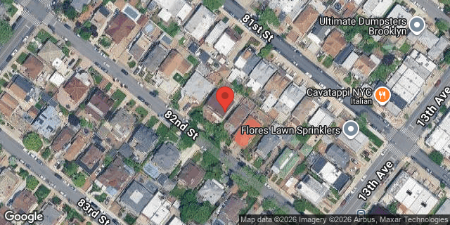 Aerial map of 1243 82 STREET, Brooklyn