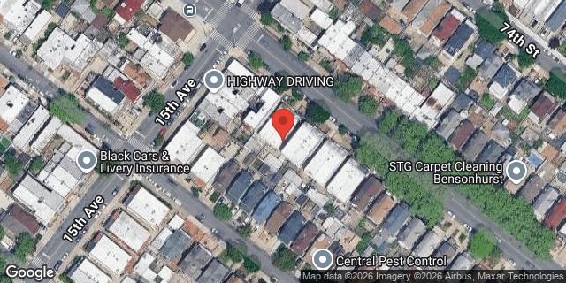Aerial map of 1518 BAY RIDGE PARKWAY, Brooklyn