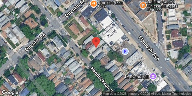 Aerial map of 1721 HENDRICKSON STREET, Brooklyn