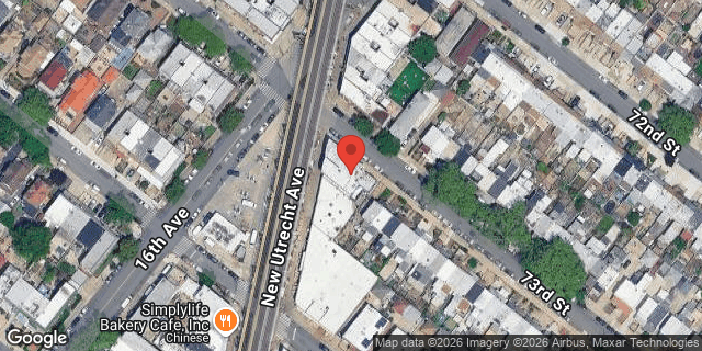 Aerial map of 7301 NEW UTRECHT AVENUE, Brooklyn