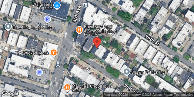 Aerial map of 311 95 STREET, Brooklyn