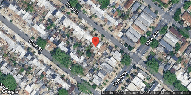 Aerial map of 1674 71 STREET, Brooklyn