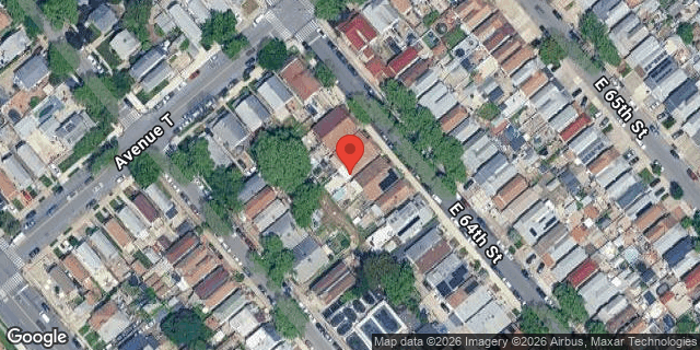Aerial map of 2020 EAST 64 STREET, Brooklyn