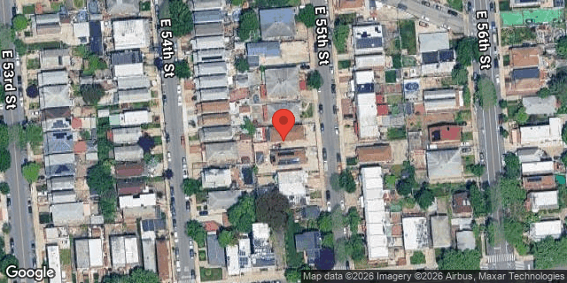 Aerial map of 1602 EAST 55 STREET, Brooklyn