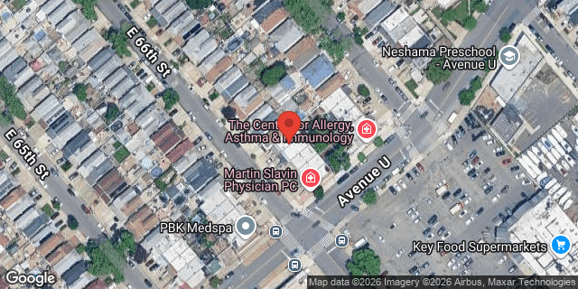 Aerial map of 1573 EAST 66 STREET, Brooklyn