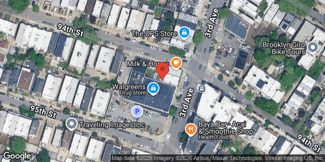Aerial map of 9406 3 AVENUE, Brooklyn
