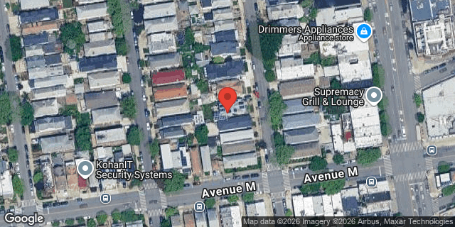 Aerial map of 1282 EAST 10 STREET, Brooklyn