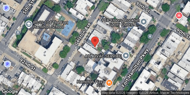 Aerial map of 133 GELSTON AVENUE, Brooklyn
