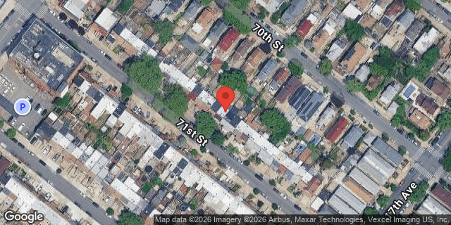 Aerial map of 1649 71 STREET, Brooklyn