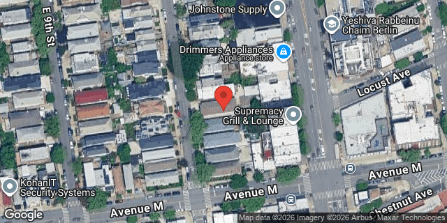 Aerial map of 1279 EAST 10 STREET, Brooklyn