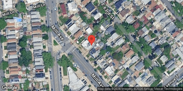 Aerial map of 1419 MILL AVENUE, Brooklyn