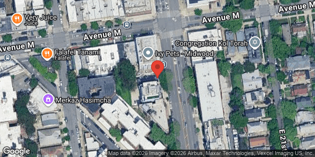 Aerial map of 1792 OCEAN AVENUE, Brooklyn