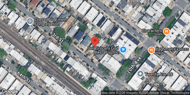 Aerial map of 1963 63 STREET, Brooklyn