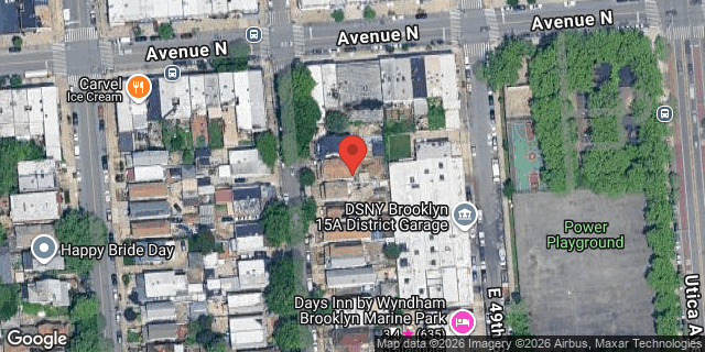 Aerial map of 1725 EAST 48 STREET, Brooklyn