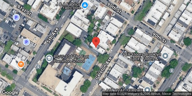 Aerial map of 126 GELSTON AVENUE, Brooklyn