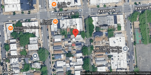 Aerial map of 1722 EAST 48 STREET, Brooklyn
