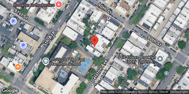 Aerial map of 122 GELSTON AVENUE, Brooklyn