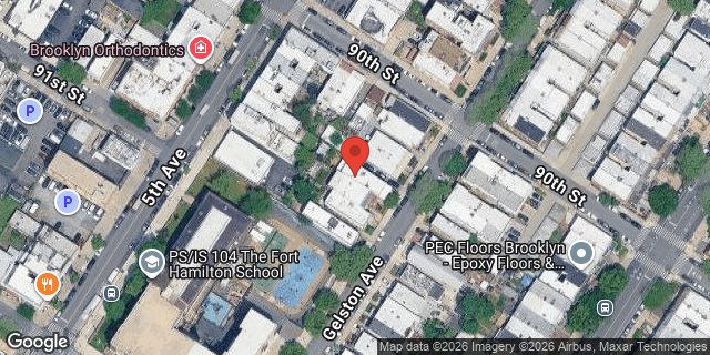 Aerial map of 118 GELSTON AVENUE, Brooklyn