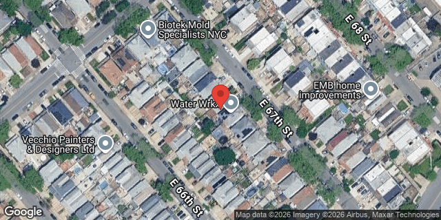 Aerial map of 2030 EAST 67 STREET, Brooklyn