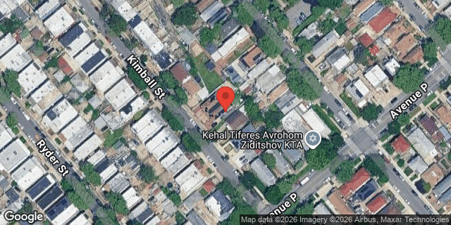 Aerial map of 1563 KIMBALL STREET, Brooklyn