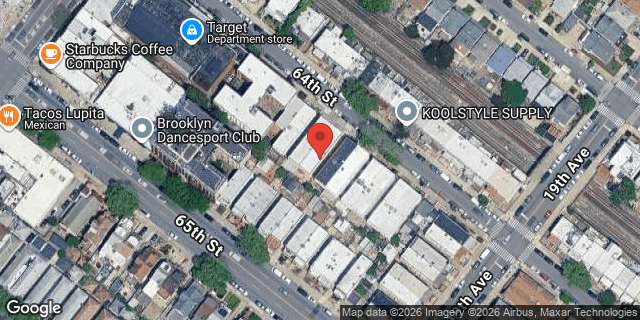 Aerial map of 1852 64 STREET, Brooklyn