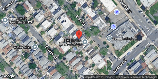 Aerial map of 2050 EAST 68 STREET, Brooklyn
