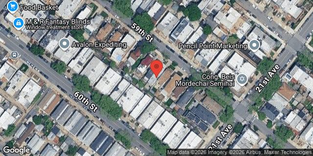 Aerial map of 2058 59 STREET, Brooklyn