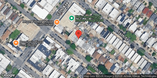 Aerial map of 1317 77 STREET, Brooklyn