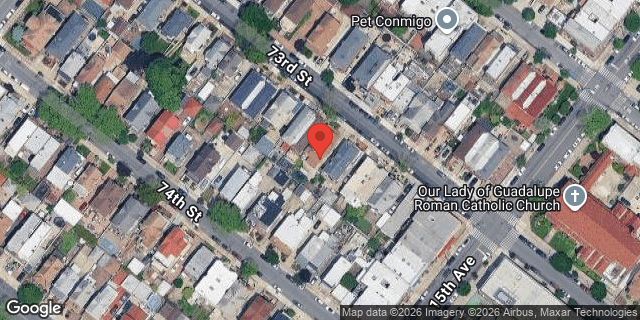 Aerial map of 1458 73 STREET, Brooklyn