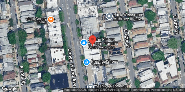 Aerial map of 1573 CONEY ISLAND AVENUE, Brooklyn