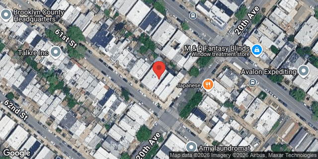 Aerial map of 1977 61 STREET, Brooklyn