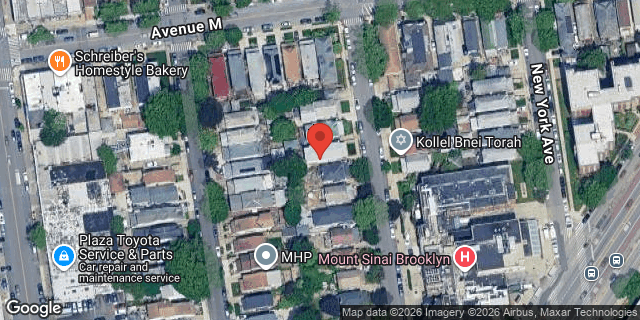 Aerial map of 1322 EAST 32 STREET, Brooklyn