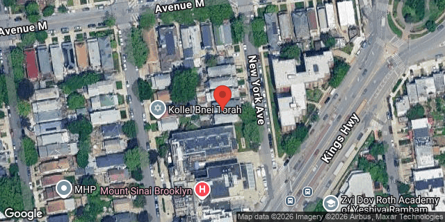 Aerial map of 2176 NEW YORK AVENUE, Brooklyn