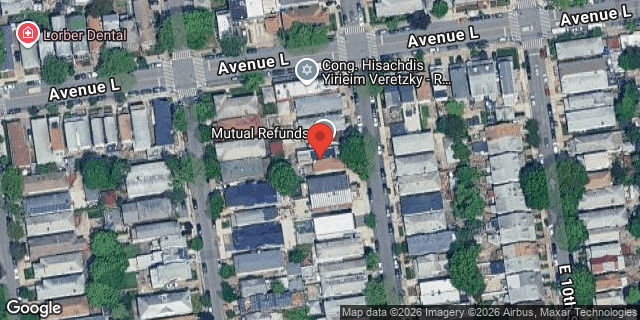 Aerial map of 1214 EAST 9 STREET, Brooklyn
