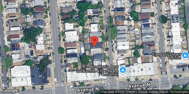 Aerial map of 1688 EAST 48 STREET, Brooklyn