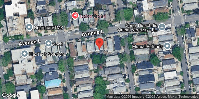 Aerial map of 718 AVENUE L, Brooklyn