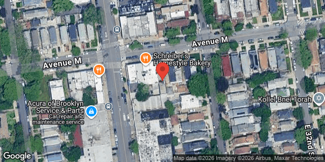 Aerial map of 3012 AVENUE M, Brooklyn