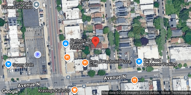 Aerial map of 1680 EAST 51 STREET, Brooklyn