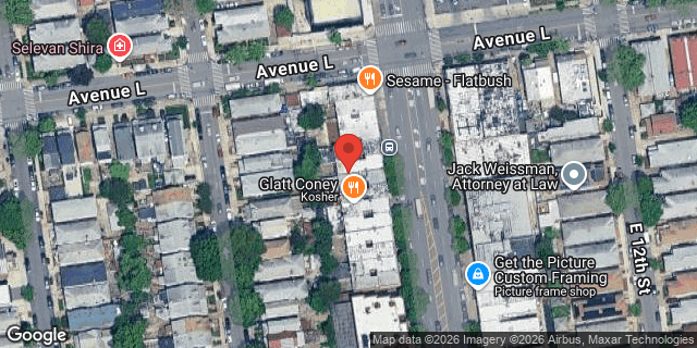 Aerial map of 1552 CONEY ISLAND AVENUE, Brooklyn