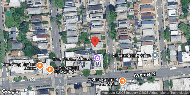 Aerial map of 1560 EAST 54 STREET, Brooklyn
