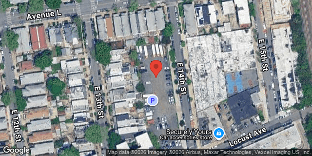 Aerial map of 1214 EAST 14 STREET, Brooklyn