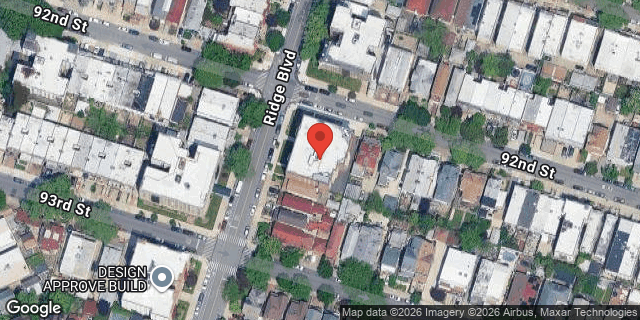 Aerial map of 9205 RIDGE BOULEVARD, Brooklyn