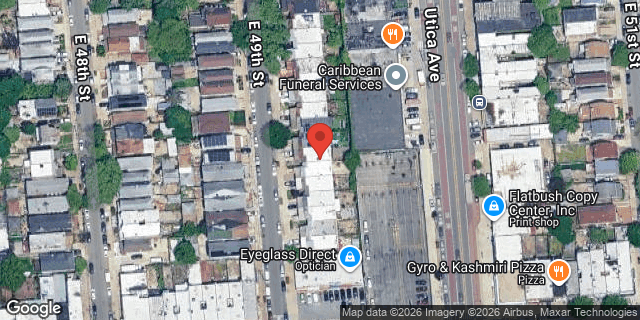 Aerial map of 1685 EAST 49 STREET, Brooklyn