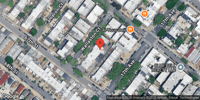 Aerial map of 6619 WALLASTON COURT, Brooklyn
