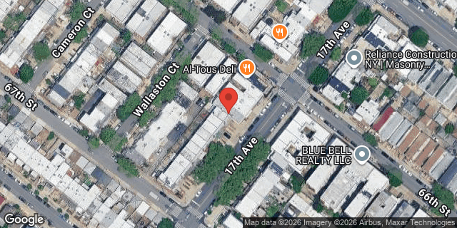 Aerial map of 6612 17 AVENUE, Brooklyn