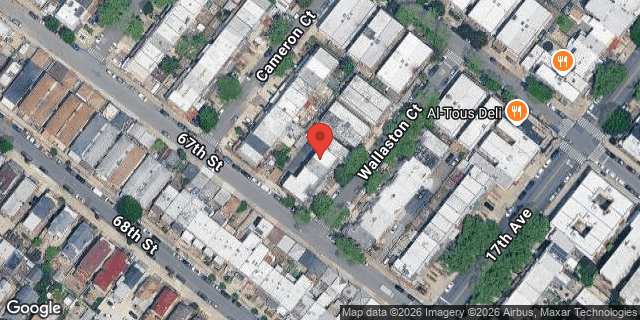 Aerial map of 6628 WALLASTON COURT, Brooklyn